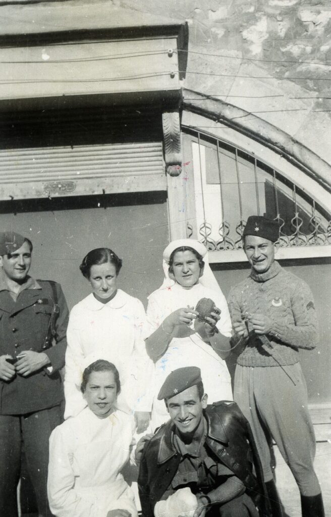 sanitarios en 1936 en la Clínica Barrantes de Burgos